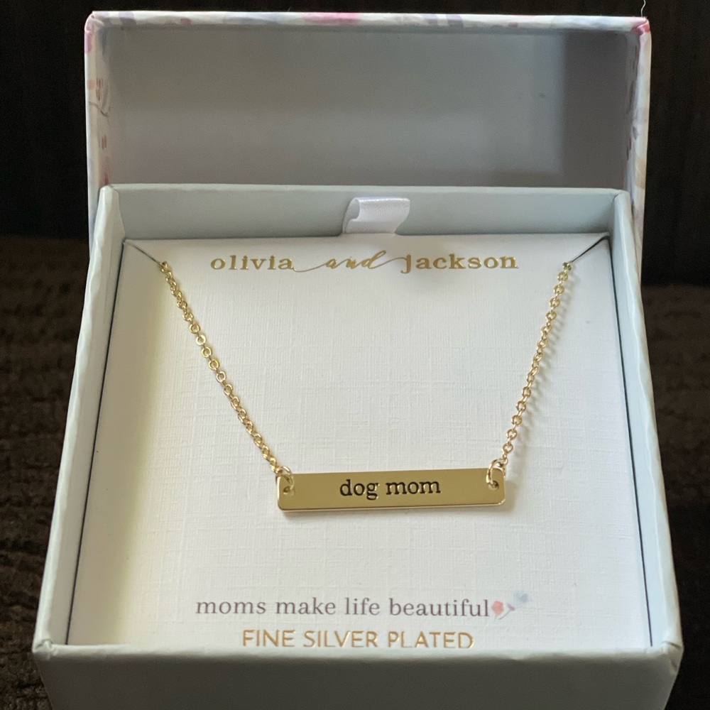 Dog Mom Gold Necklace — Olivia and Jackson - Picture 11 of 15